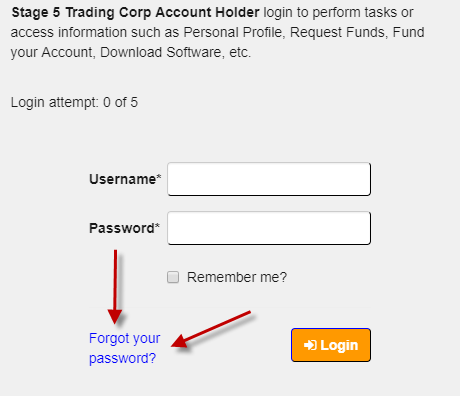 Live Account Password Reset
